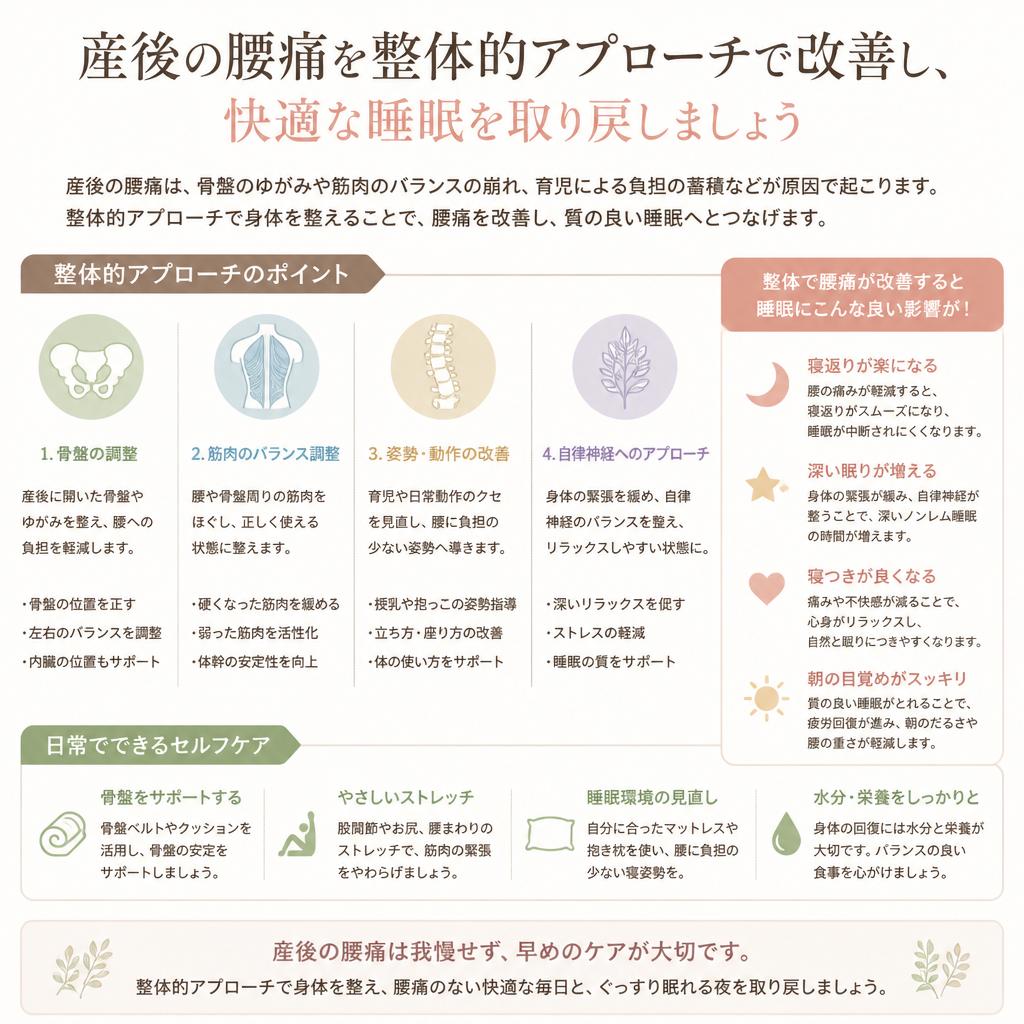 腰痛が睡眠の質に与える影響